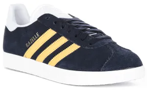 Adidas Gazelle in Marineblau und Gelb Schuhe Adidas