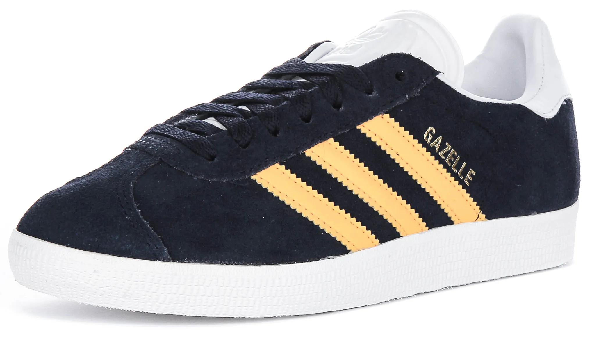 Adidas Gazelle in Marineblau und Gelb Schuhe Adidas
