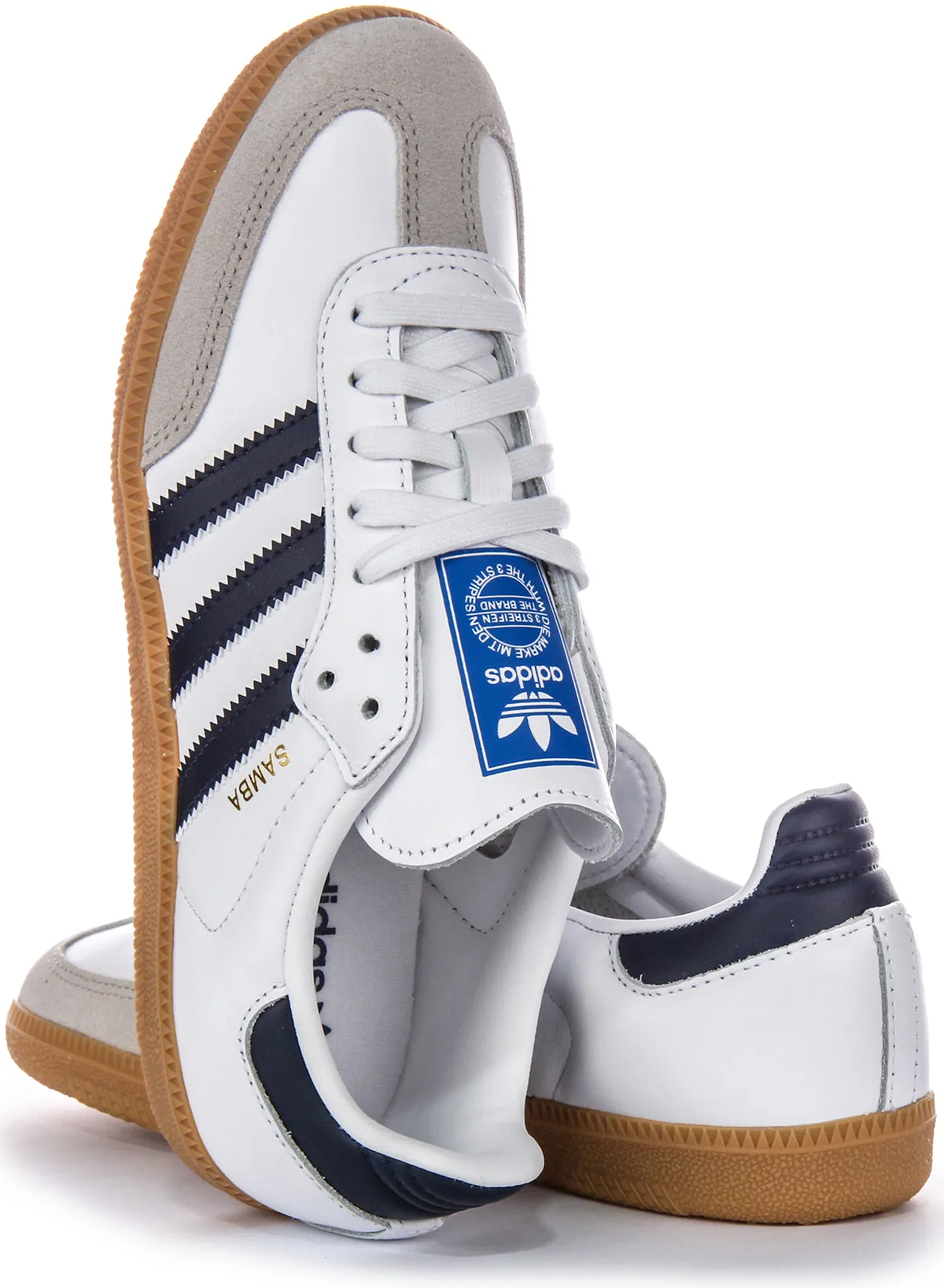 Adidas Samba OG in Weiß Marine Schuhe Adidas