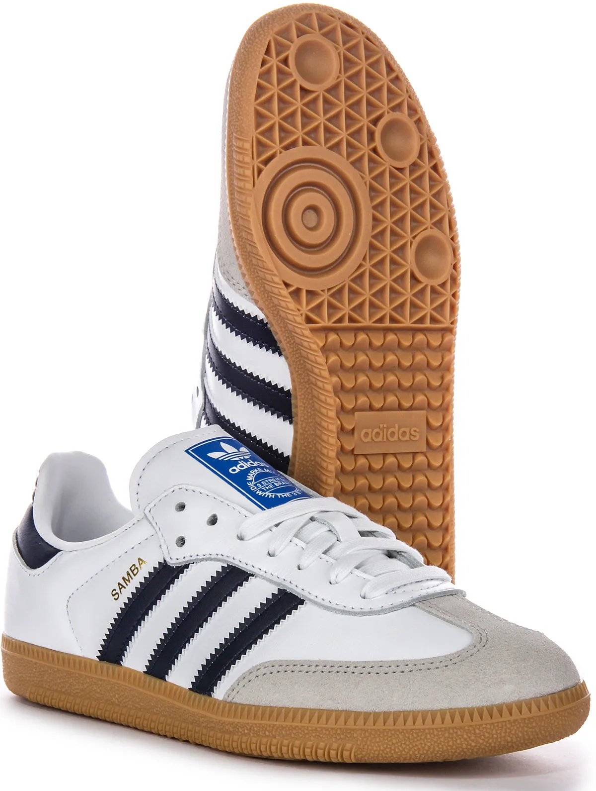 Adidas Samba OG in Weiß Marine Schuhe Adidas