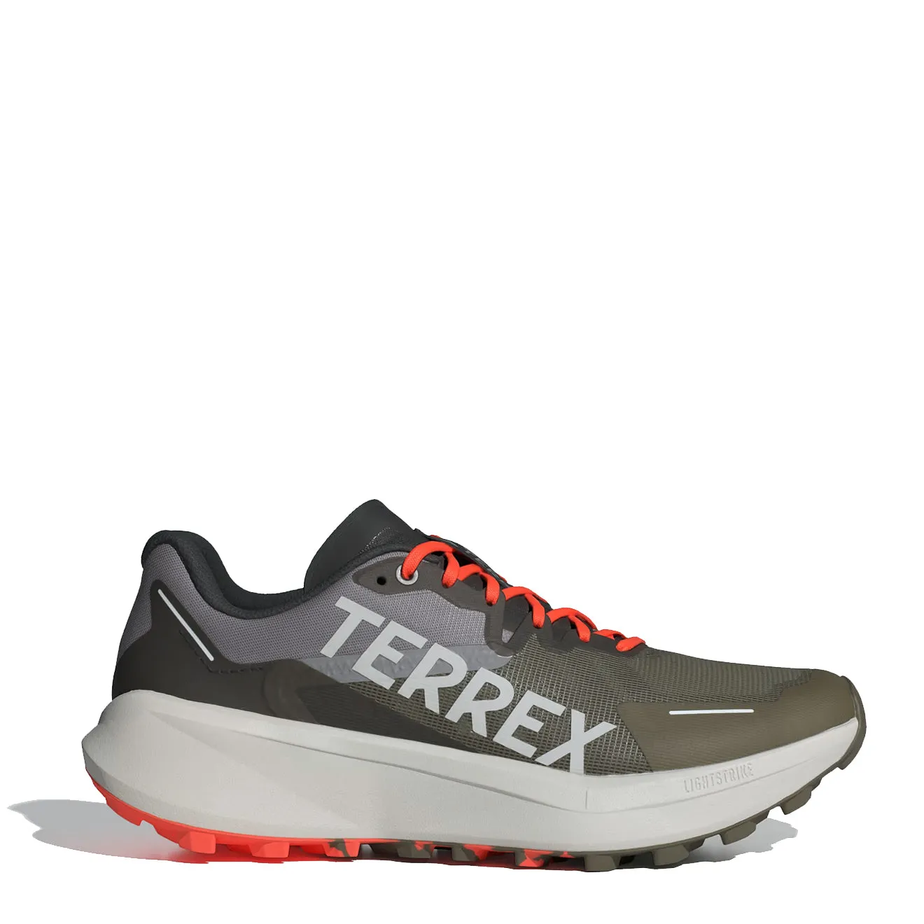 Adidas Terrex Agravic 3 Trailrunning-Schuhe Oliv Strata / Grau One / Semi Impact Orange