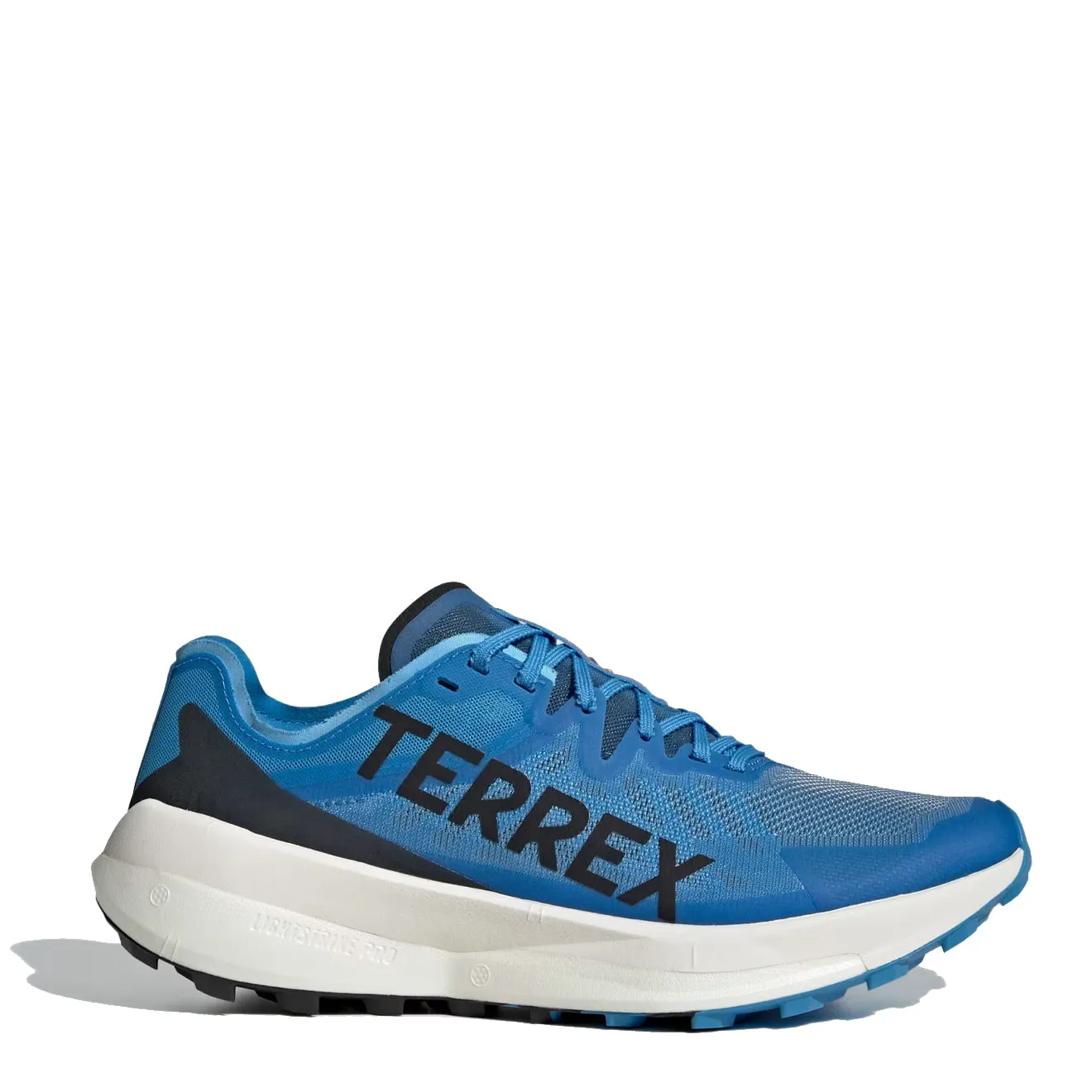 Adidas Terrex Agravic Speed Trailrunning-Schuhe Pulsierendes Blau / Kernschwarz / Halb-Impact Orange