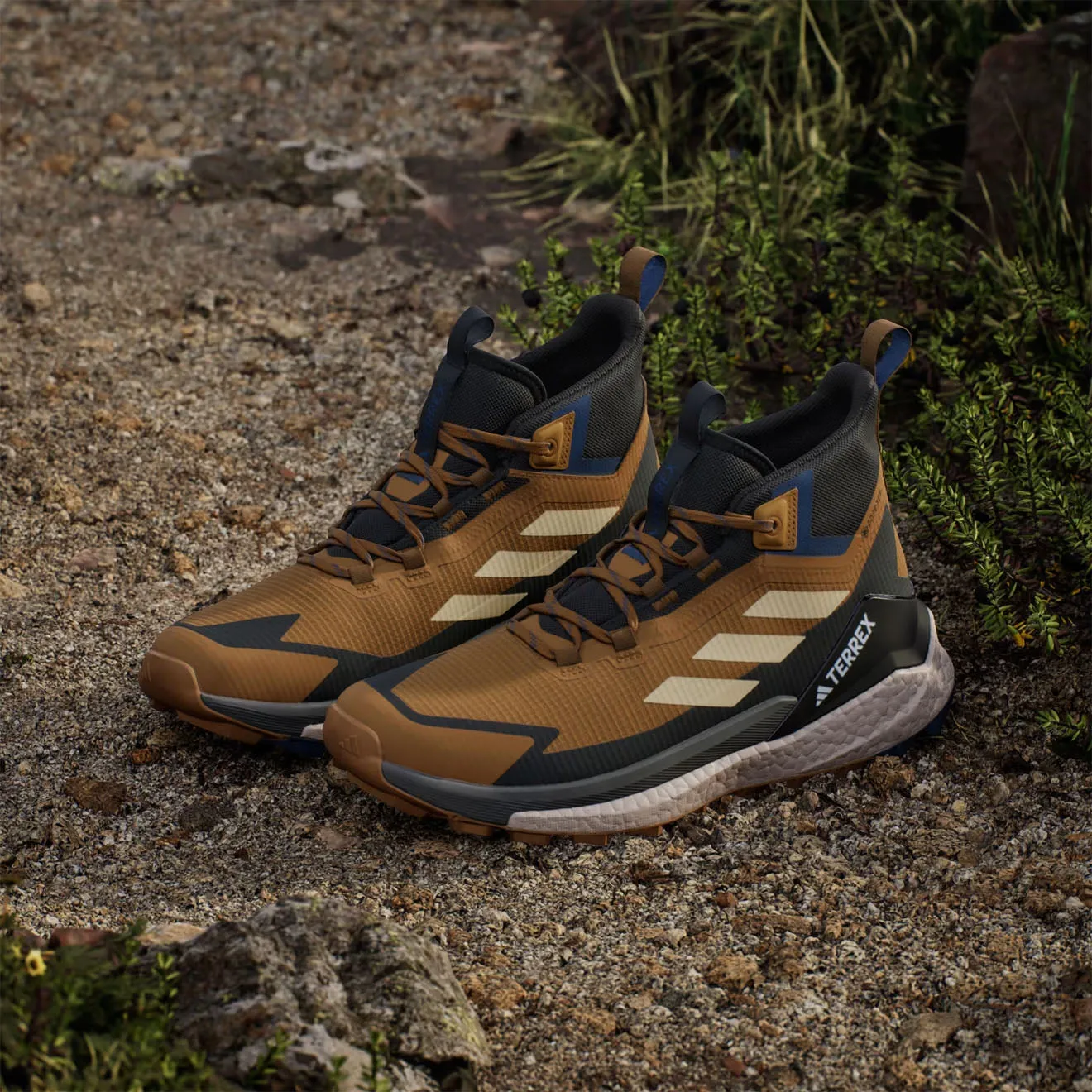 Adidas Terrex Free Hiker Schuhe 2 Braun / Schwarz / Blau