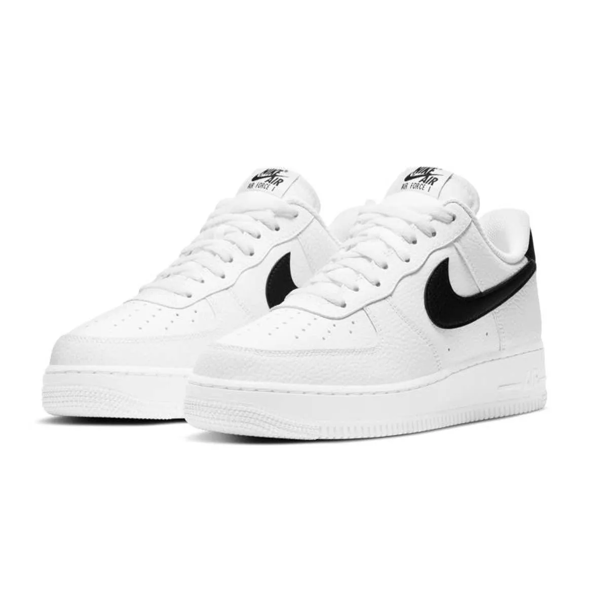 Air Force 1 '07 'Weiß Schwarz Geprägtes Leder'