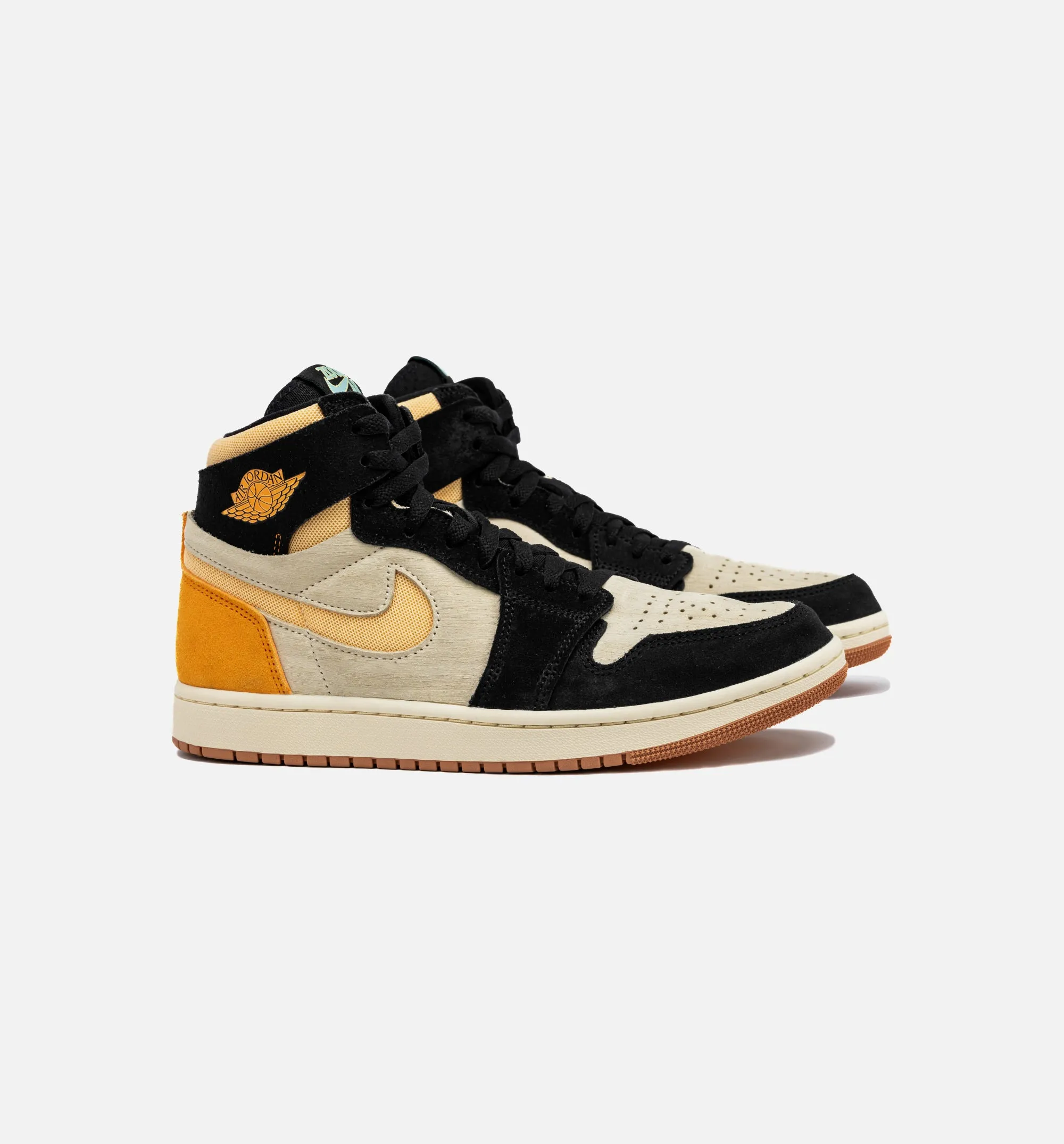 Air Jordan 1 Zoom CMFT 2 Muslin Vivid Orange Herren Lifestyle-Schuh - Muslin/Schwarz/Knallorange/Himmlisches Gold