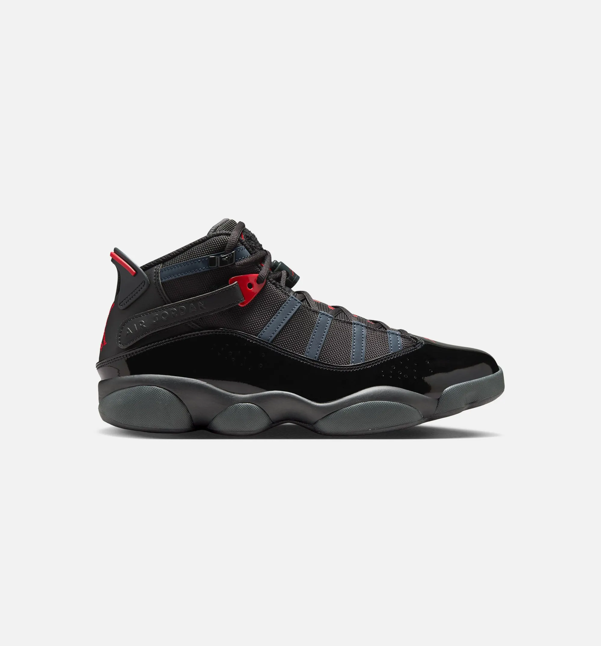 Air Jordan 6 Rings Herren Lifestyle-Schuh - Schwarz/Feuerrot