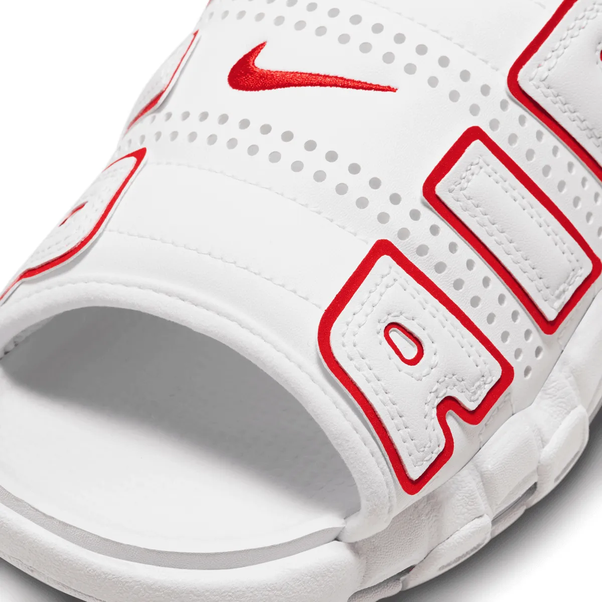 Air More Uptempo Slide 'Weiß Rot'