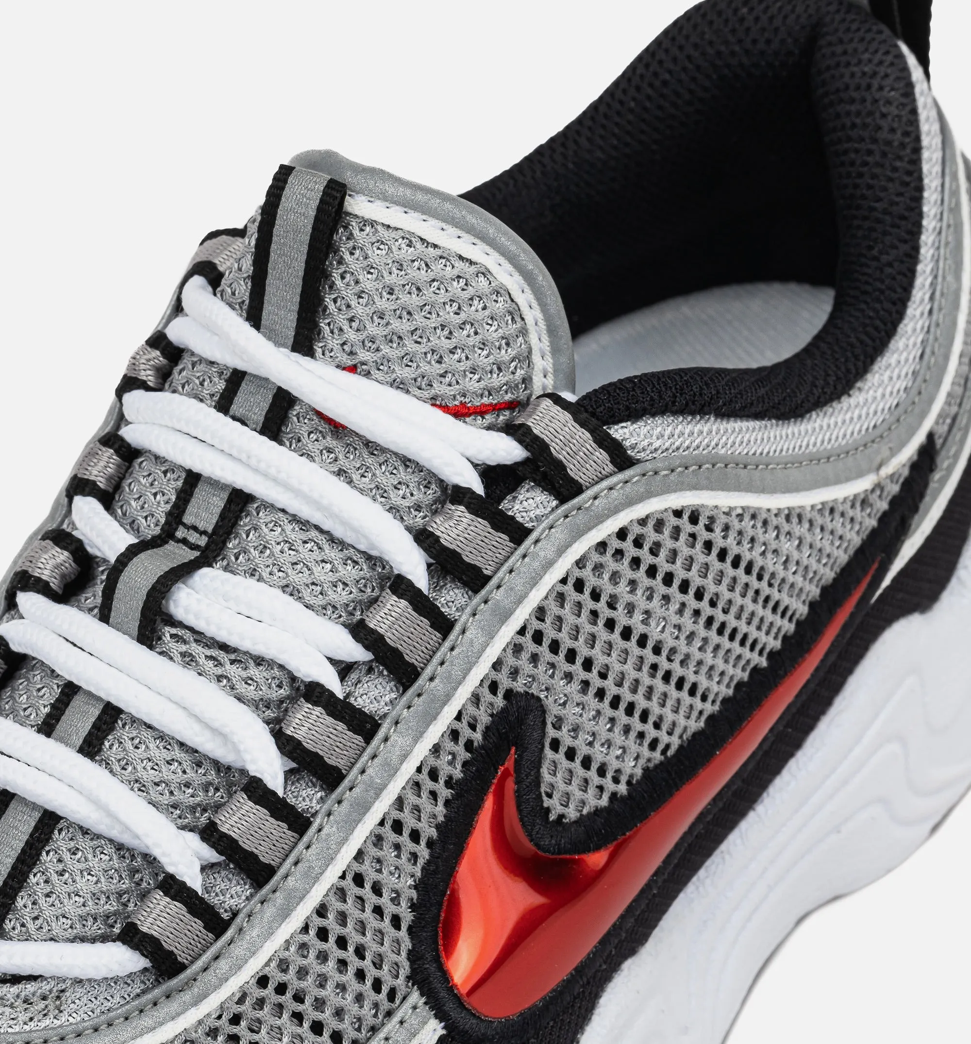 Air Zoom Spiridon OG Sport Red Herren Lifestyle-Schuh - Metallisches Silber/Sportrot/Schwarz/Weiß