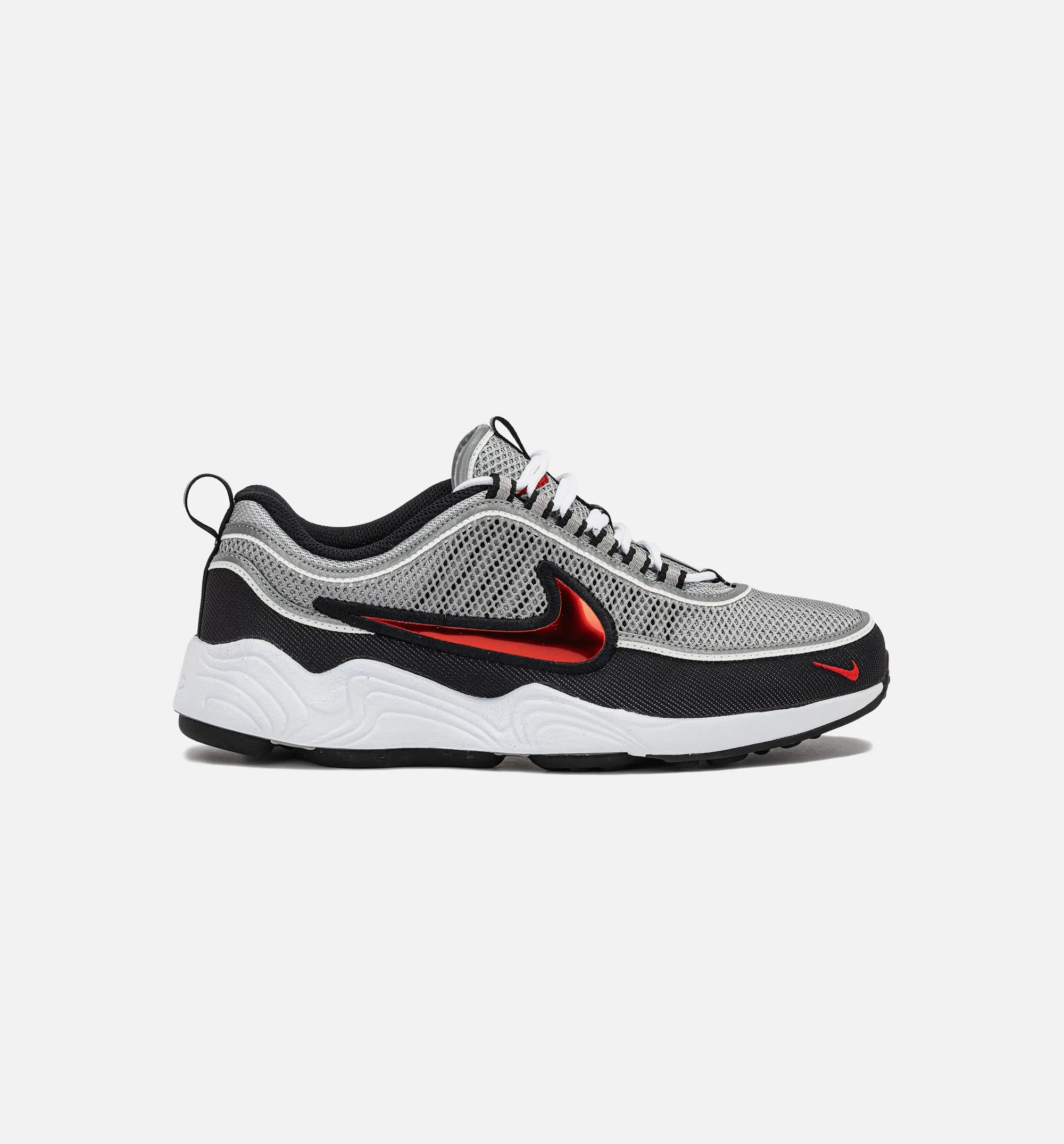 Air Zoom Spiridon OG Sport Red Herren Lifestyle-Schuh - Metallisches Silber/Sportrot/Schwarz/Weiß