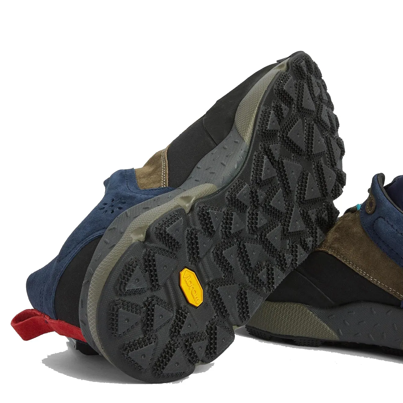 Barbour x Flower Mountain Mountain Back Country Trainer Marineblau / Oliv