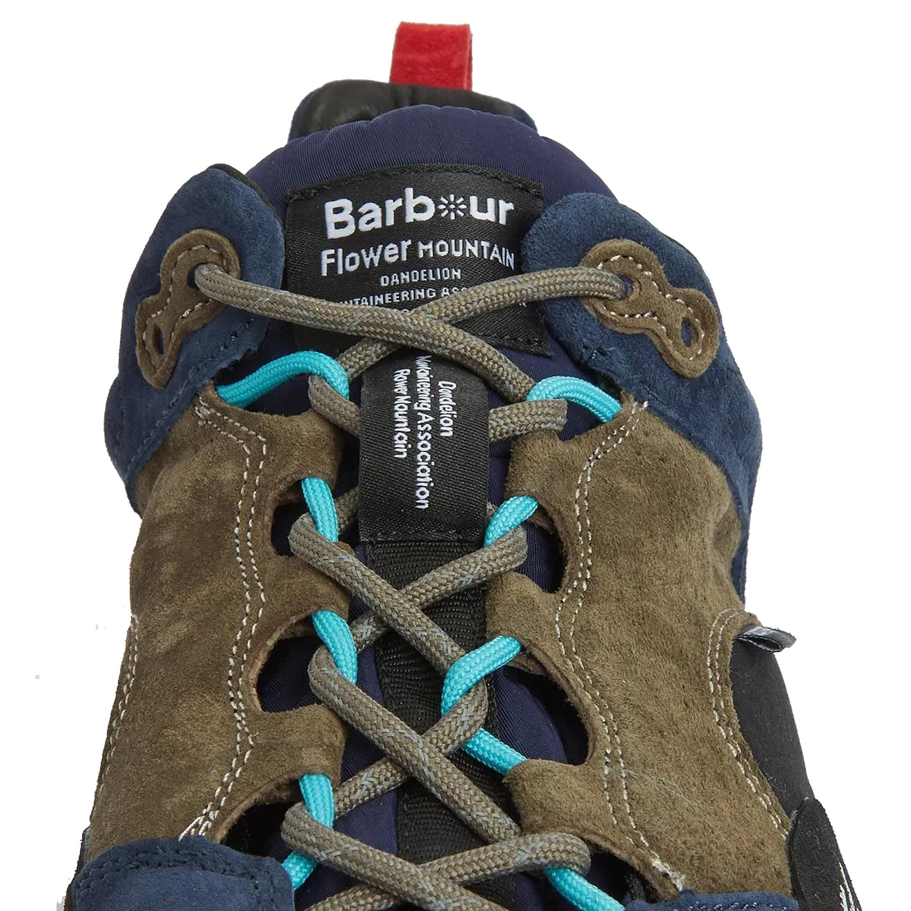 Barbour x Flower Mountain Mountain Back Country Trainer Marineblau / Oliv