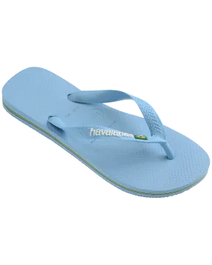 Brazil Logo Flip-Flops in Blau-Lavendel & Weiß