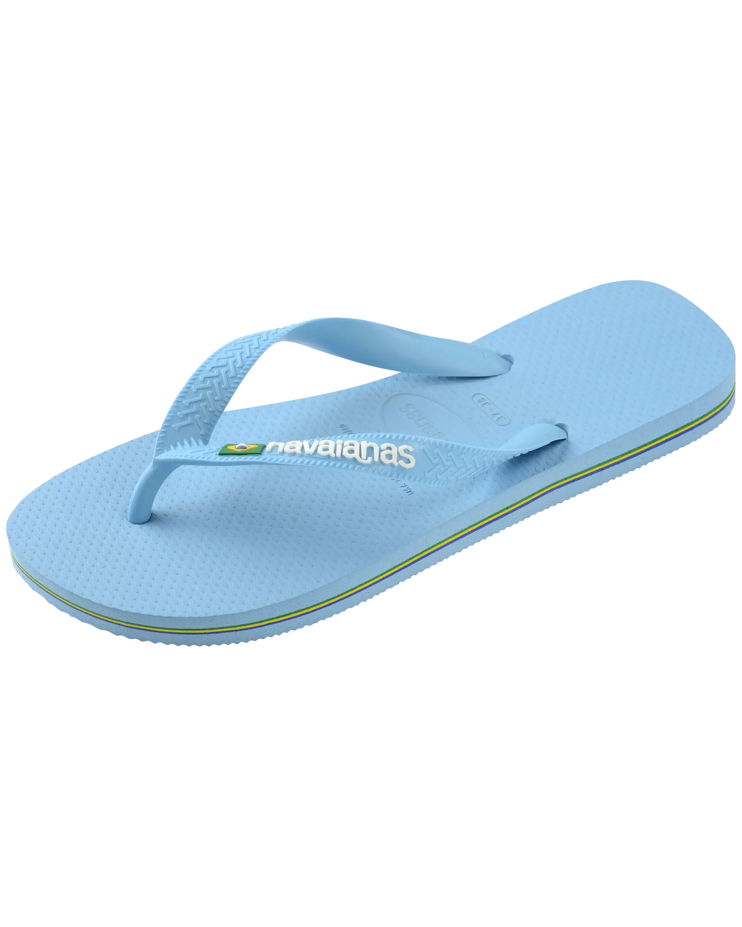 Brazil Logo Flip-Flops in Blau-Lavendel & Weiß
