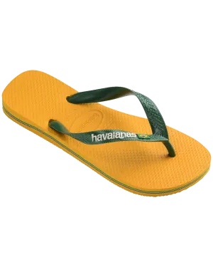 Brazil Logo Flip-Flops in Knallgelb