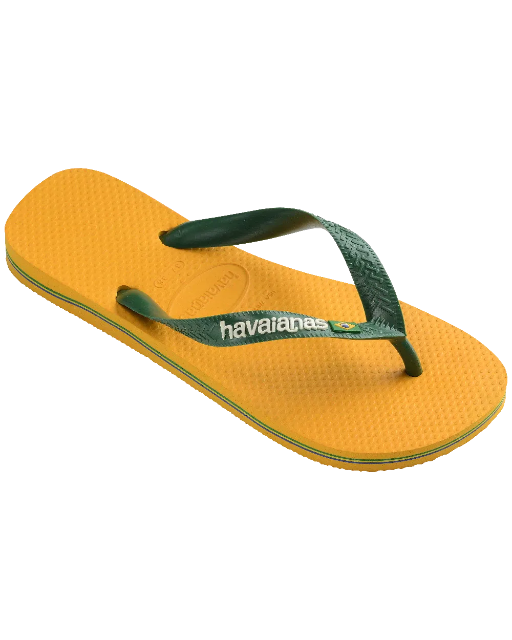 Brazil Logo Flip-Flops in Knallgelb