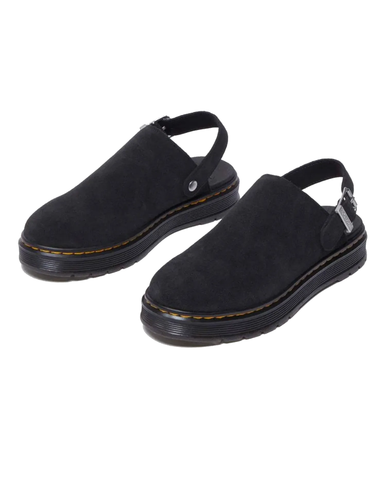 Brookline Bronx Wildleder Mules in Schwarz
