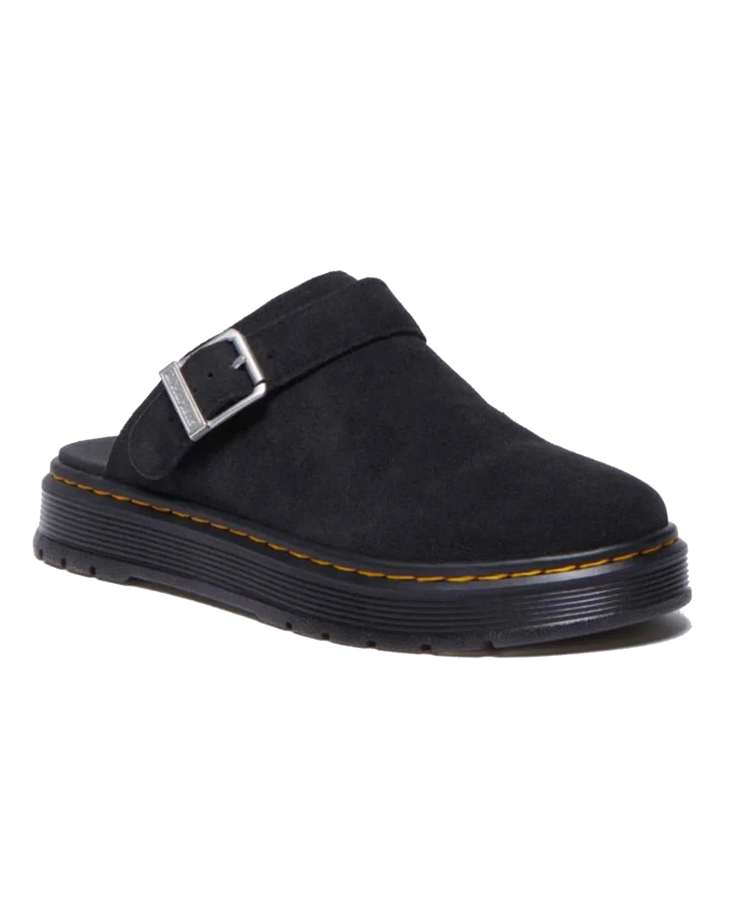Brookline Bronx Wildleder Mules in Schwarz