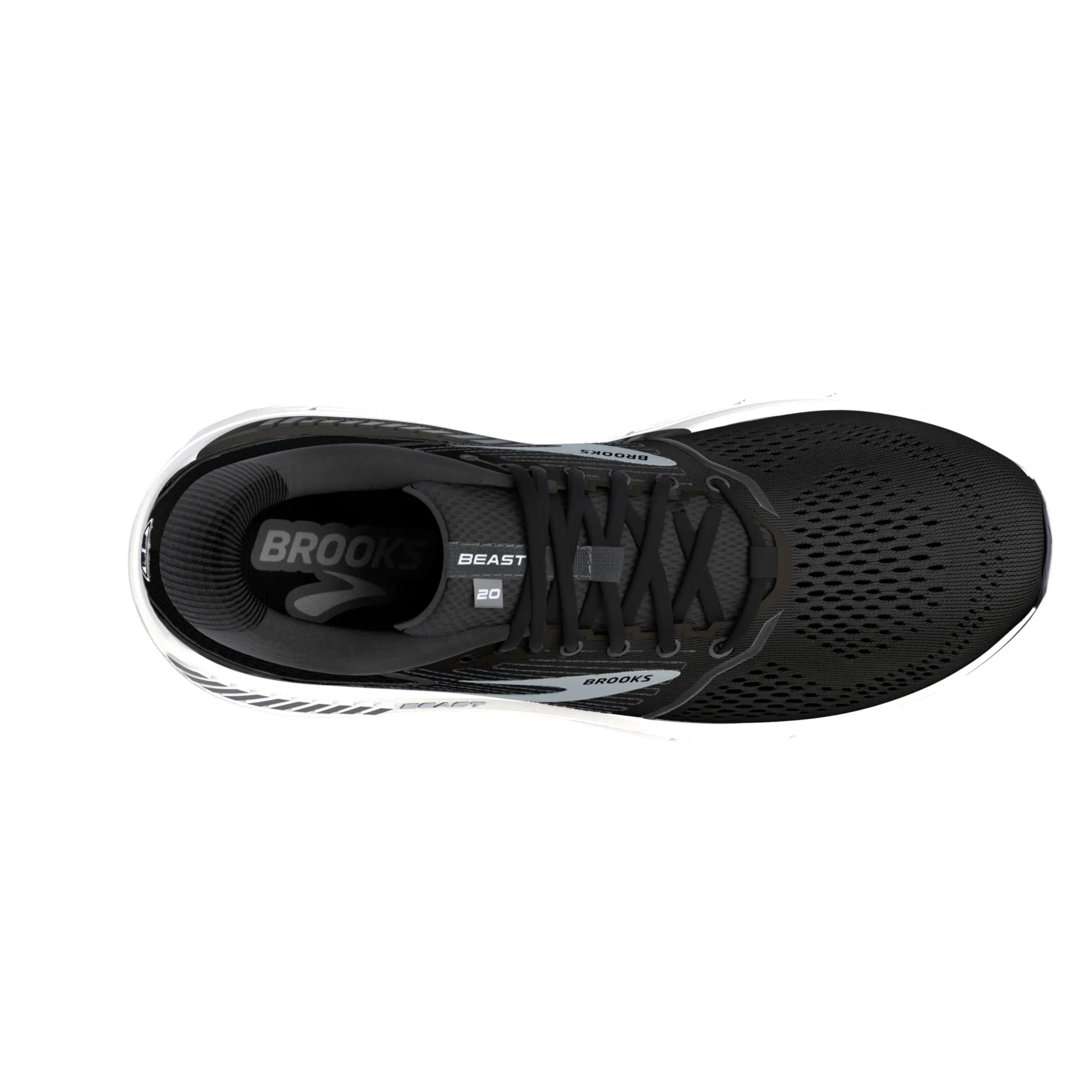 Brooks Beast 20 Herren Weite Passform Wanderschuhe Schwarz