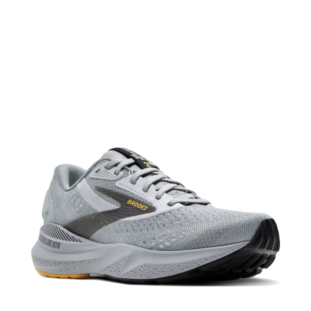 Brooks Herren Adrenaline GTS 24 Turnschuh in Alloy/Weiß/Gold Fusion
