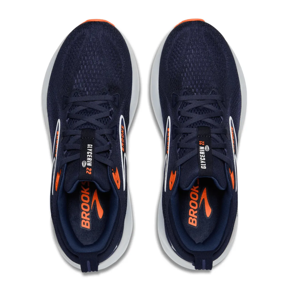 Brooks Herren Glycerin 22 Peacoat/Blau Band/Orange