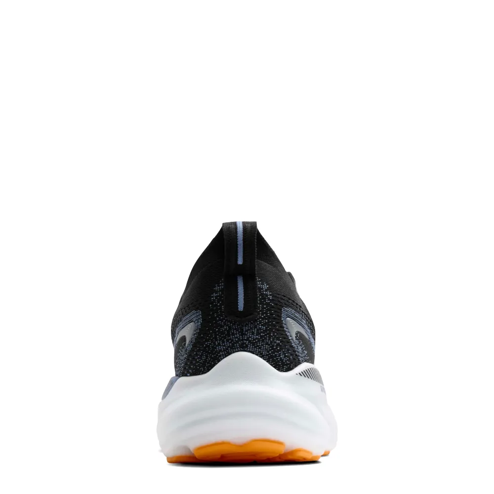 Brooks Herren Glycerin GTS 22 Sneaker in Schwarz/Country Blau/Orange Pop