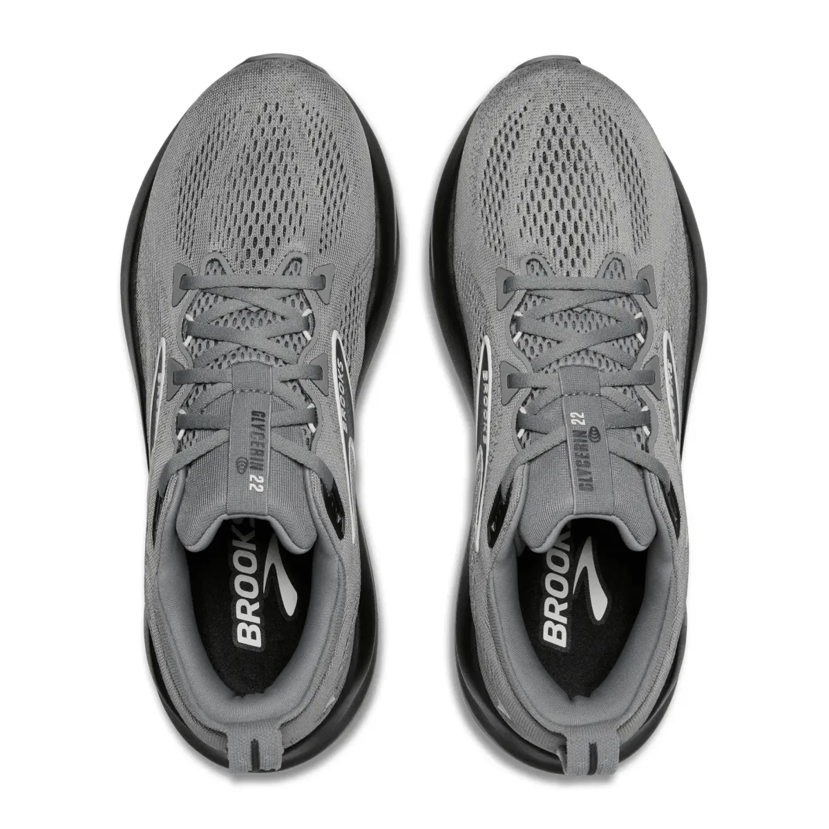 Brooks Herren Glycerine 22 Primer Grau/Ebenholz/Blauwäsche
