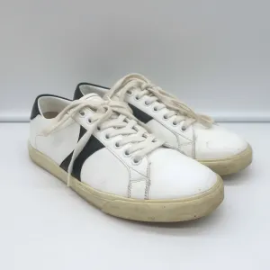 Celine Triomphe TR01L Low-Top-Sneaker in Weiß & Schwarz aus Leder Größe 37