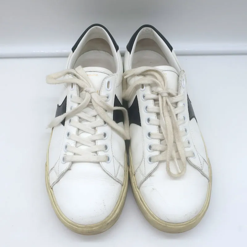 Celine Triomphe TR01L Low-Top-Sneaker in Weiß & Schwarz aus Leder Größe 37