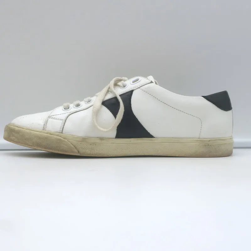 Celine Triomphe TR01L Low-Top-Sneaker in Weiß & Schwarz aus Leder Größe 37