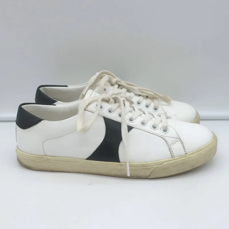 Celine Triomphe TR01L Low-Top-Sneaker in Weiß & Schwarz aus Leder Größe 37