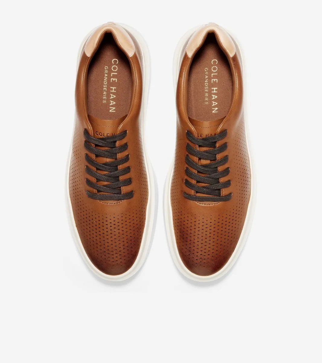Cole Haan Herren GrandPro Rally Lazer Cut Braun Leder
