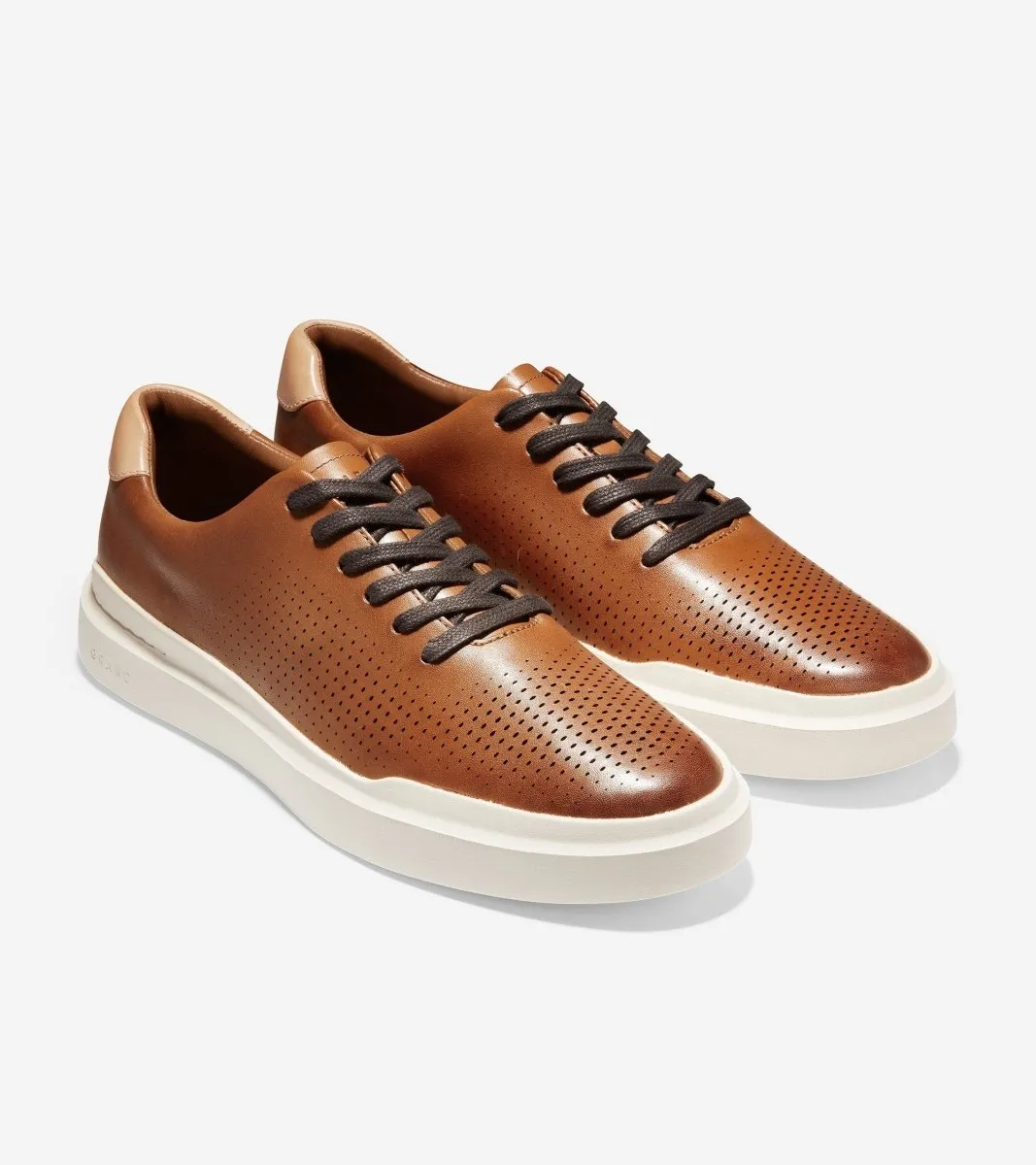 Cole Haan Herren GrandPro Rally Lazer Cut Braun Leder