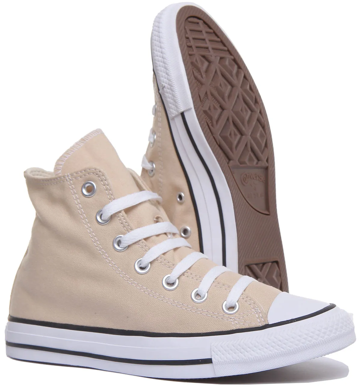 Converse 168575C CT All Star Hi Trainer in Beige für Unisex-Schuhe Converse