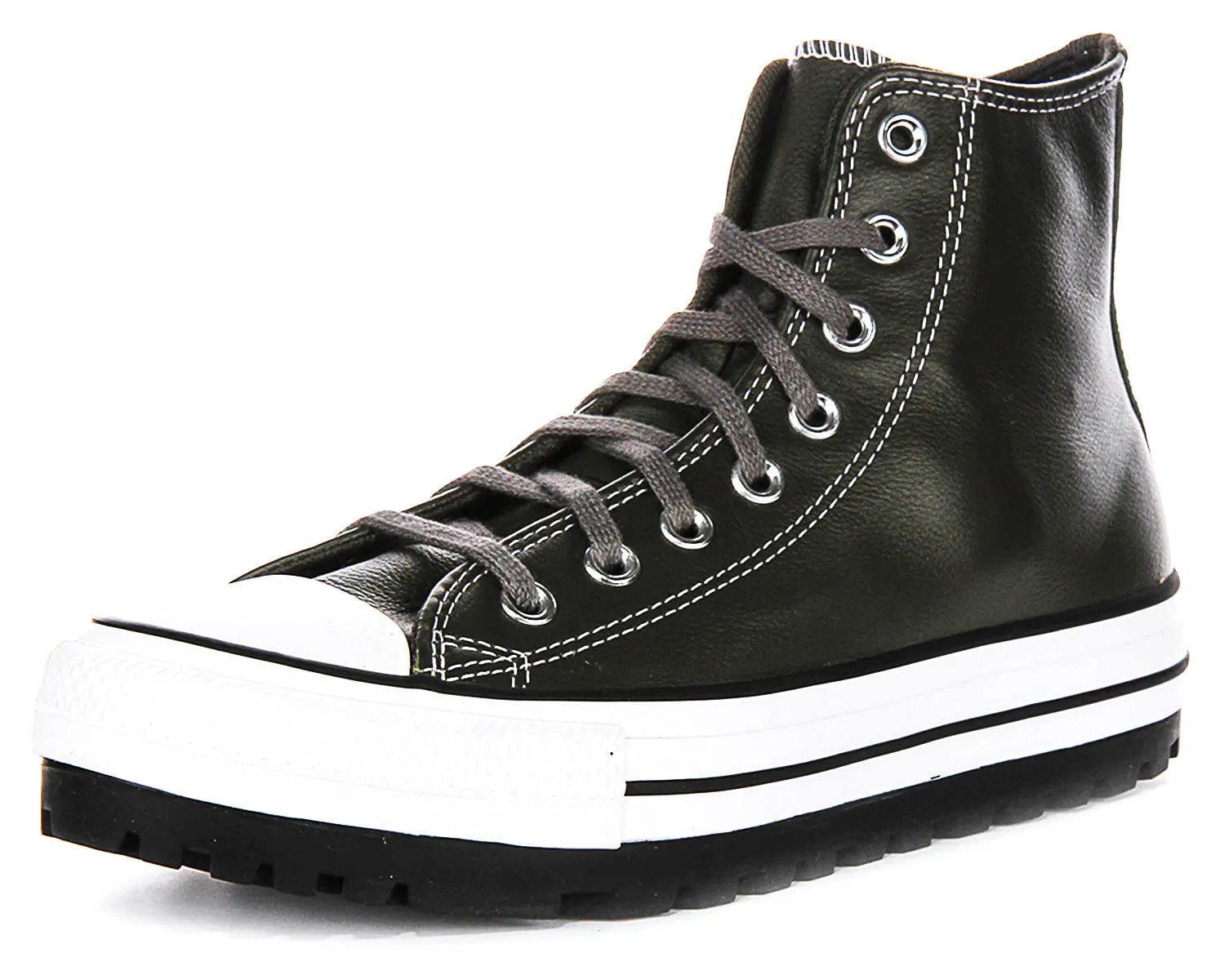 Converse All Star City Trek A09489C in dunkelgrünem Leder