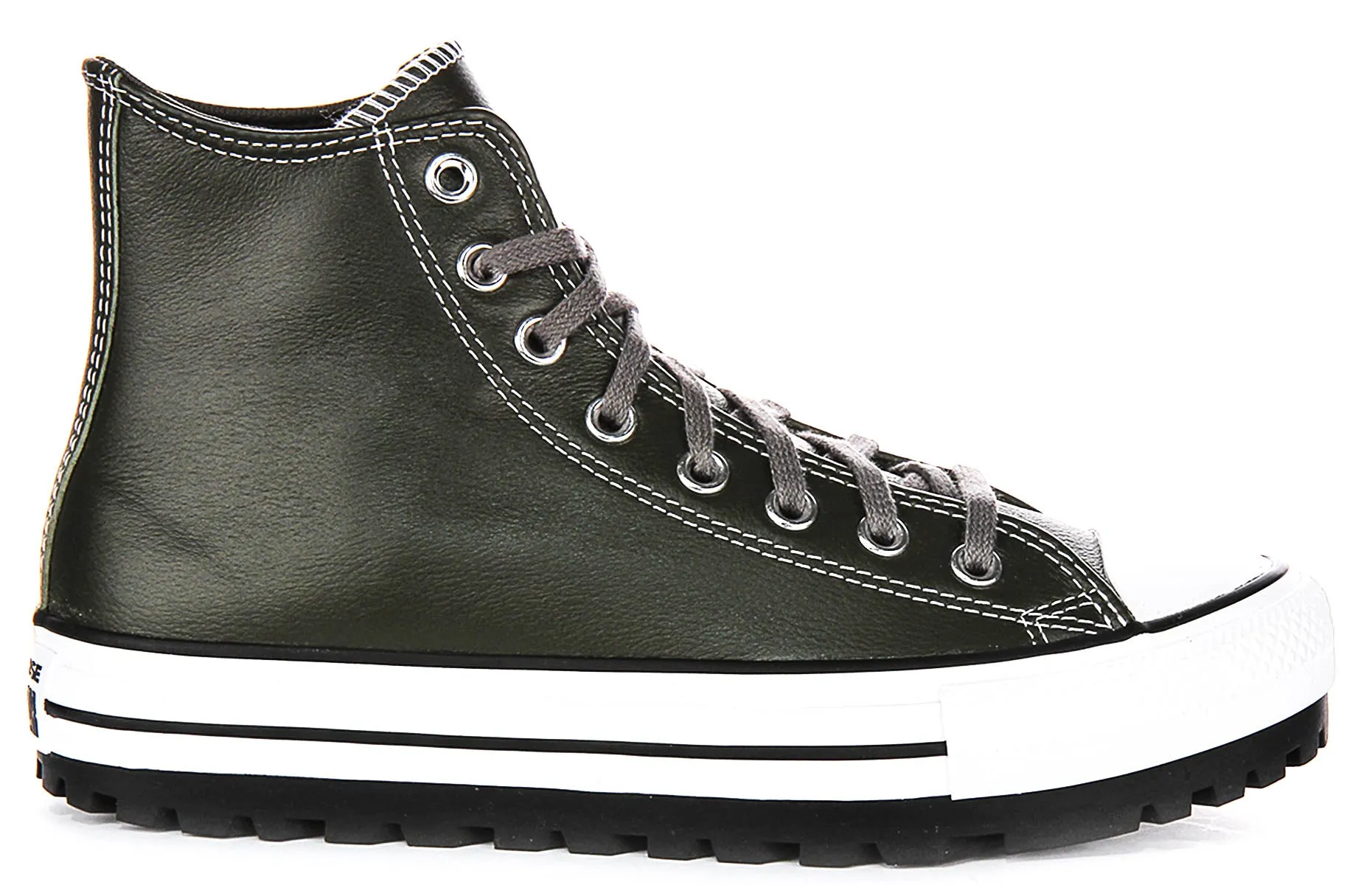 Converse All Star City Trek A09489C in dunkelgrünem Leder