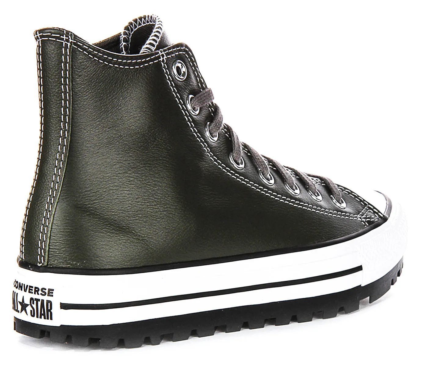 Converse All Star City Trek A09489C in dunkelgrünem Leder
