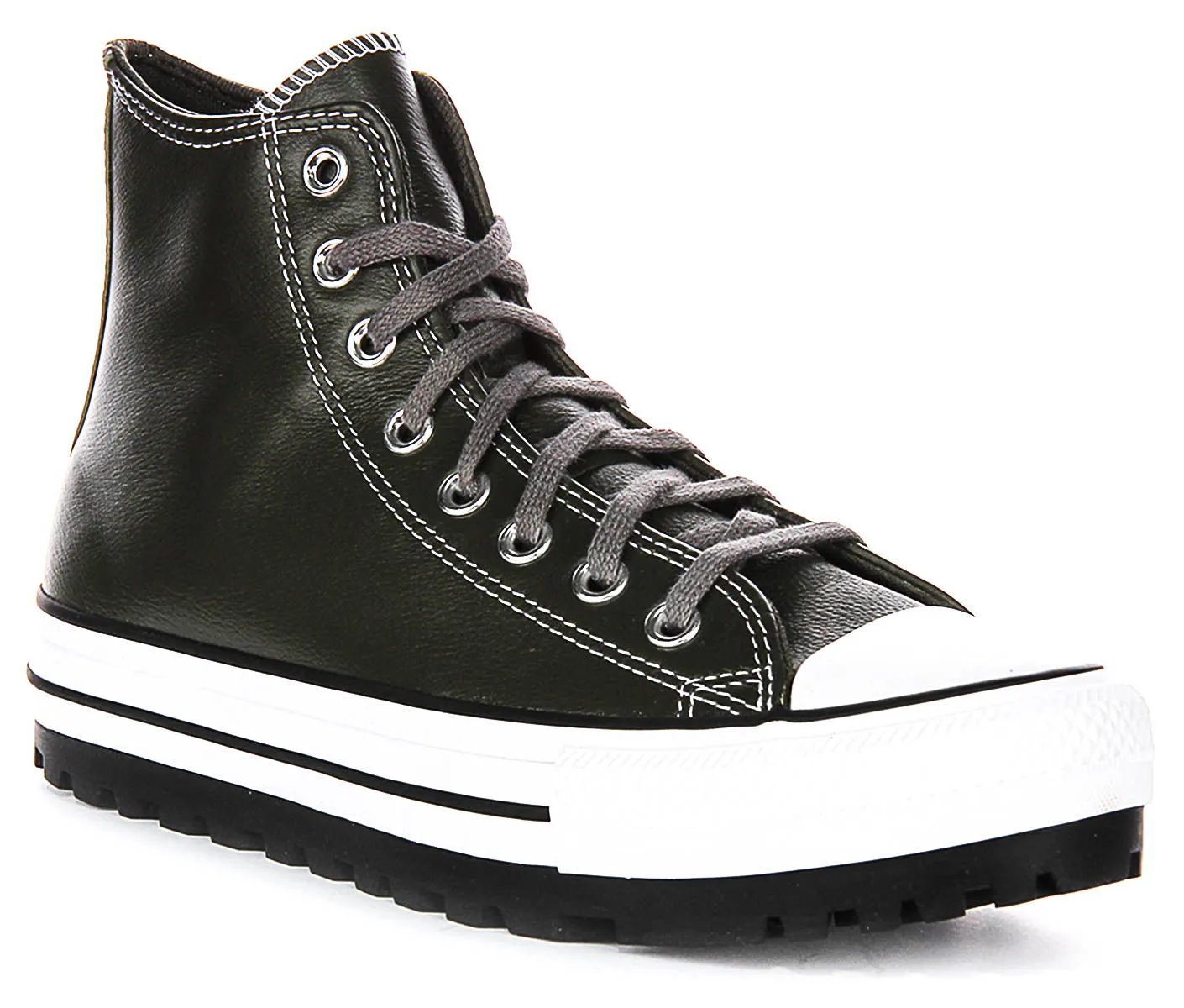 Converse All Star City Trek A09489C in dunkelgrünem Leder