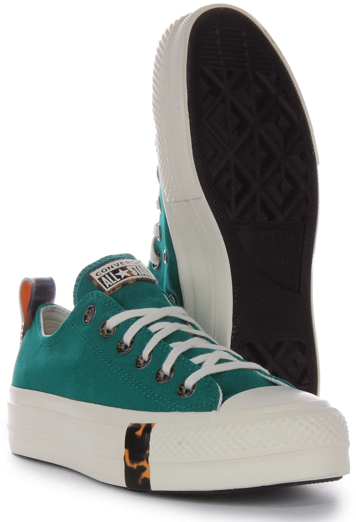 Converse All Star Lift Platform Schildkröte A05288C In Petrol Schuhe Converse