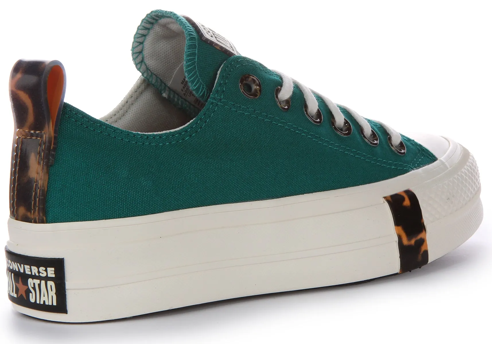 Converse All Star Lift Platform Schildkröte A05288C In Petrol Schuhe Converse