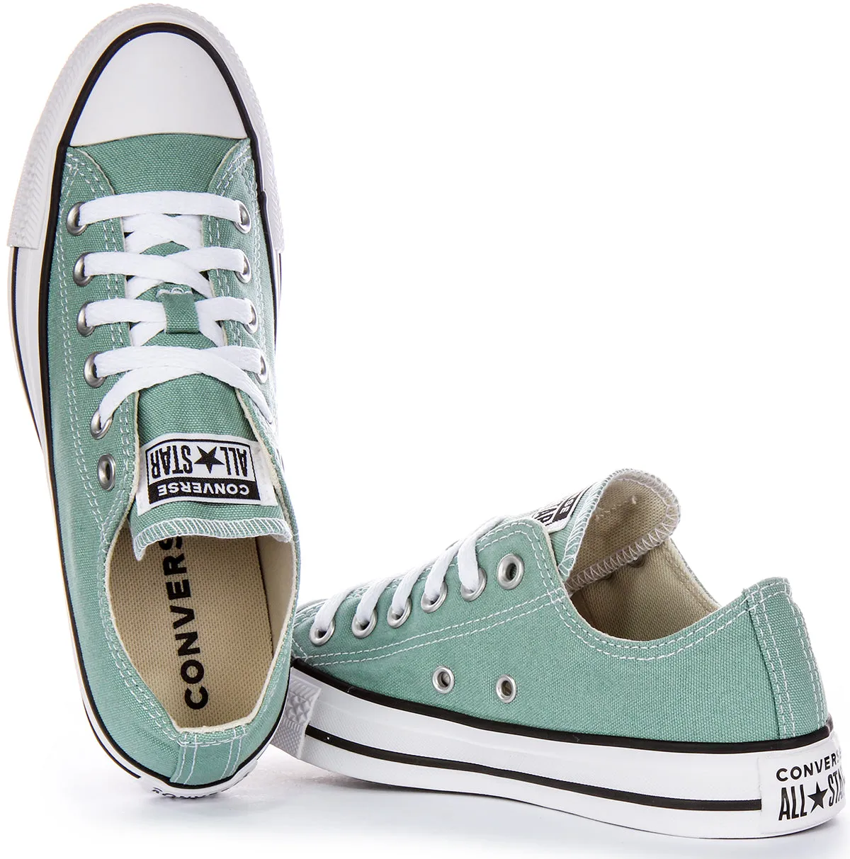 Converse All Star Low A06567C in hellgrünen Schuhen Converse