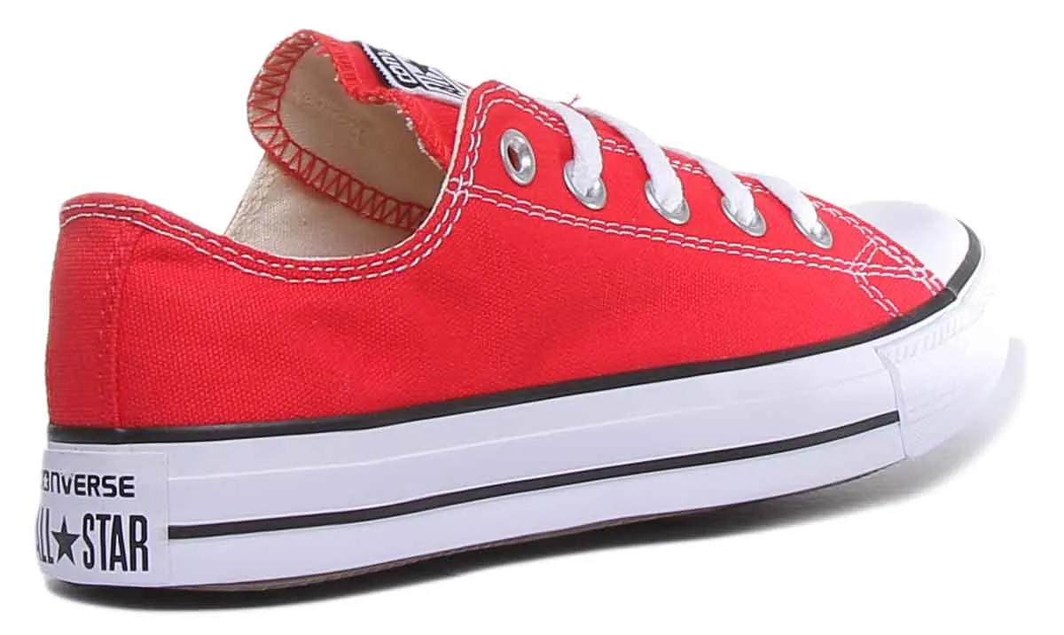 Converse All Star Low Trainer in roten Schuhen Converse