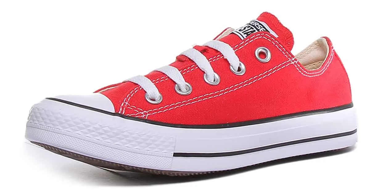 Converse All Star Low Trainer in roten Schuhen Converse