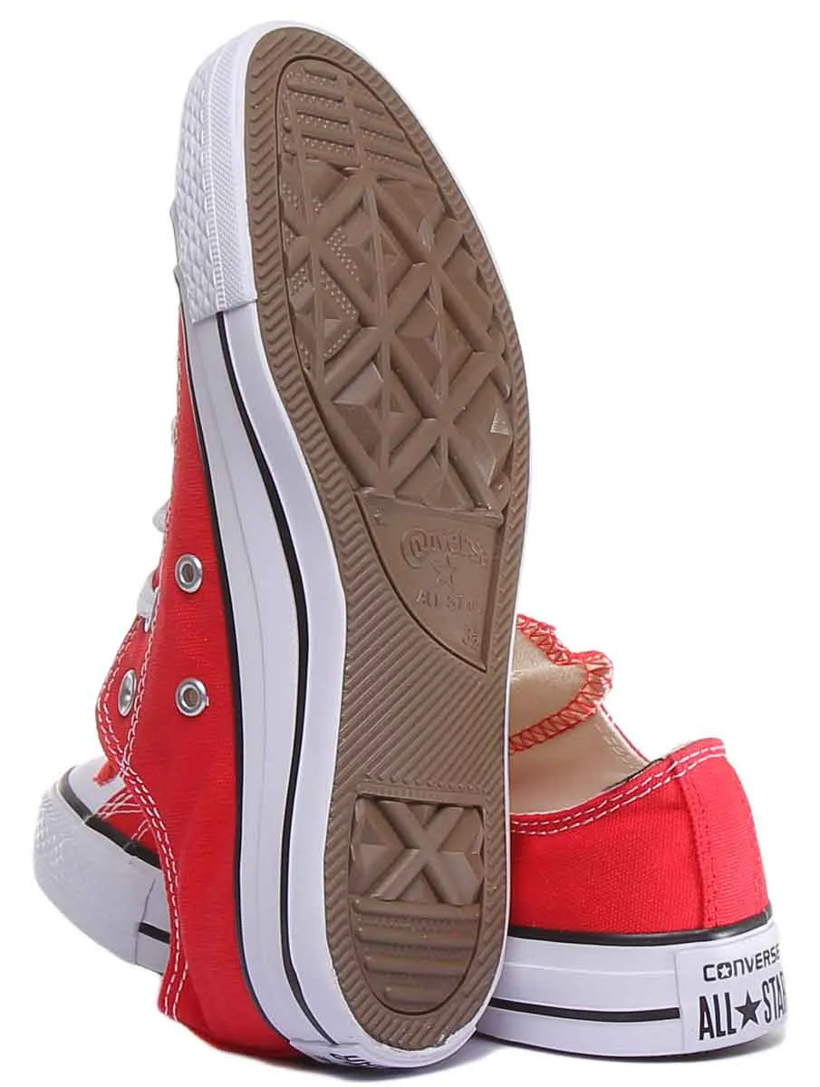 Converse All Star Low Trainer in roten Schuhen Converse