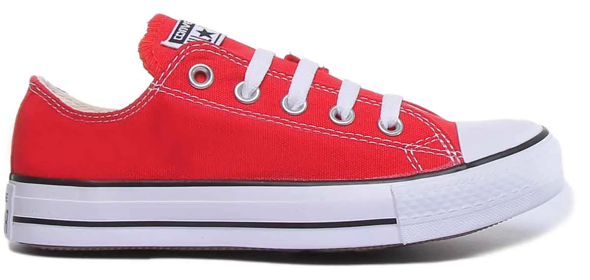 Converse All Star Low Trainer in roten Schuhen Converse