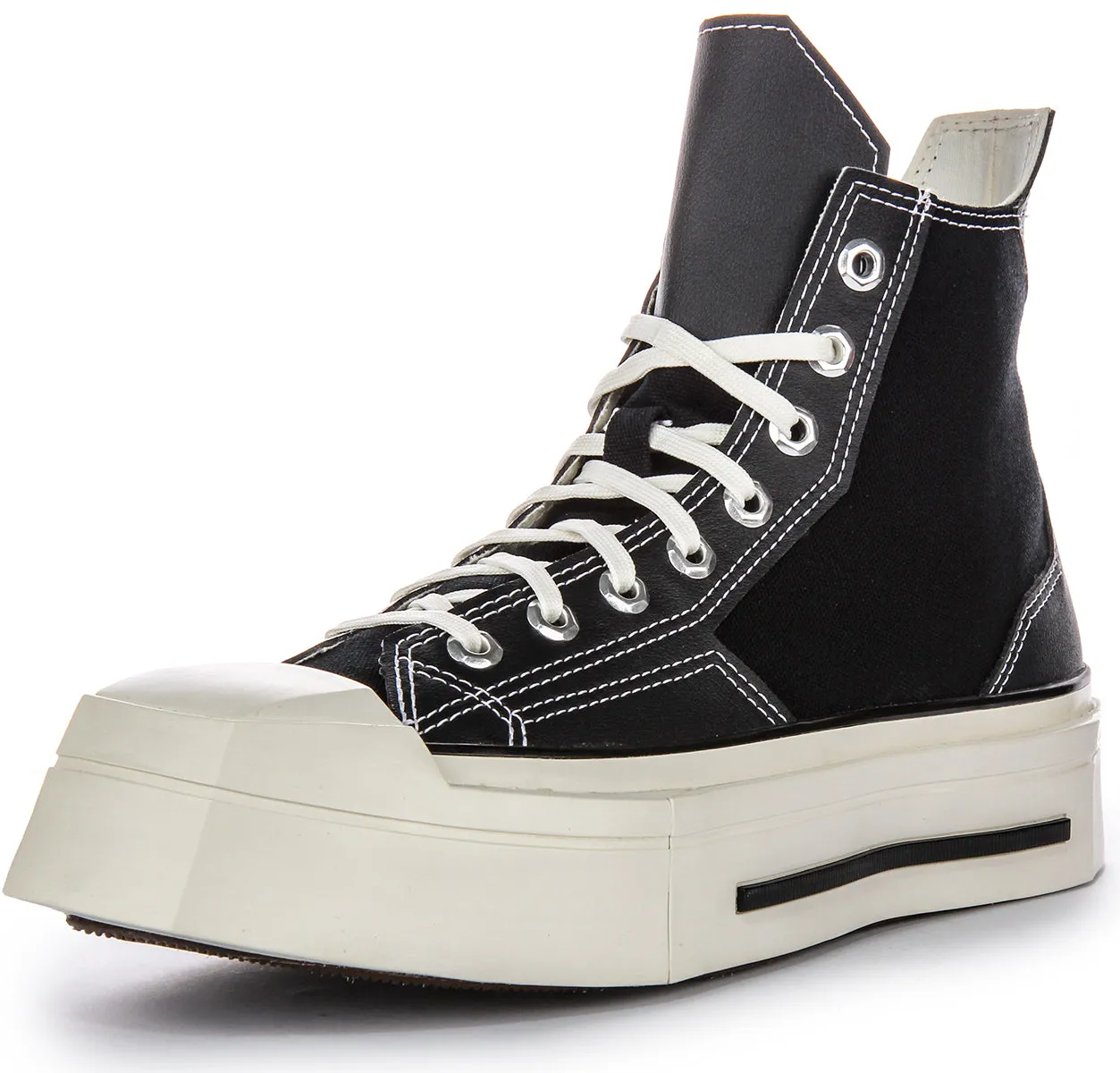 Converse Chuck 70s A06435C De Luxe Quadratisch High in Schwarz Schuhe Converse