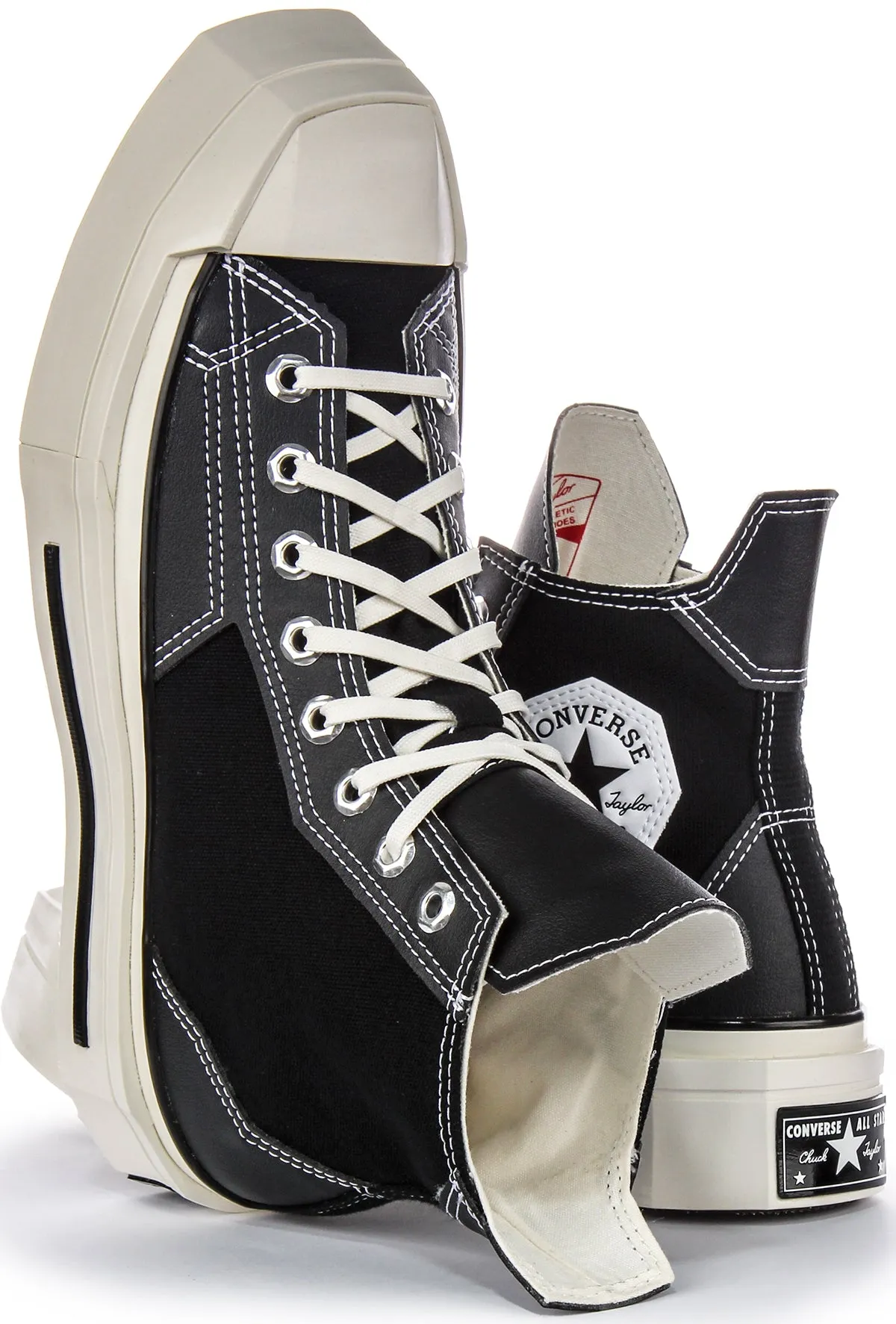 Converse Chuck 70s A06435C De Luxe Quadratisch High in Schwarz Schuhe Converse