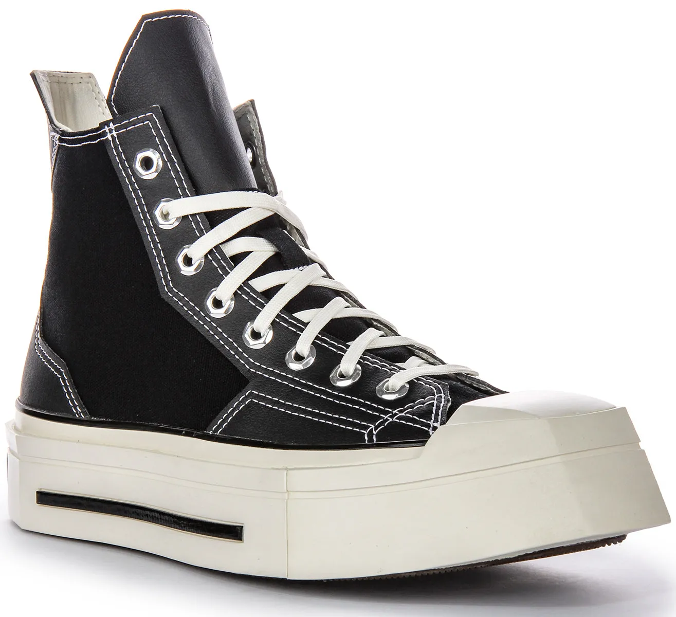 Converse Chuck 70s A06435C De Luxe Quadratisch High in Schwarz Schuhe Converse