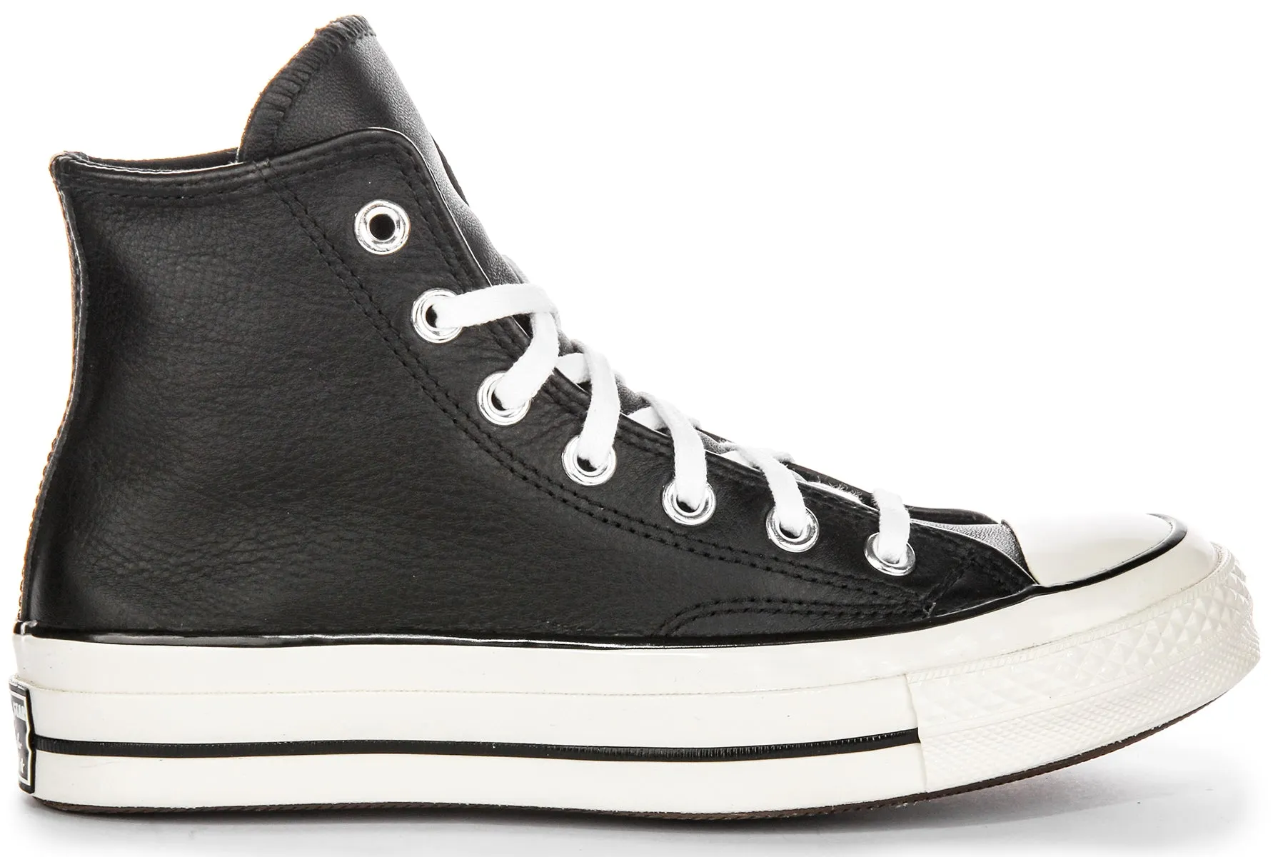 Converse Chuck 70s Hi A07200C in schwarz-weißen Lederschuhen Converse