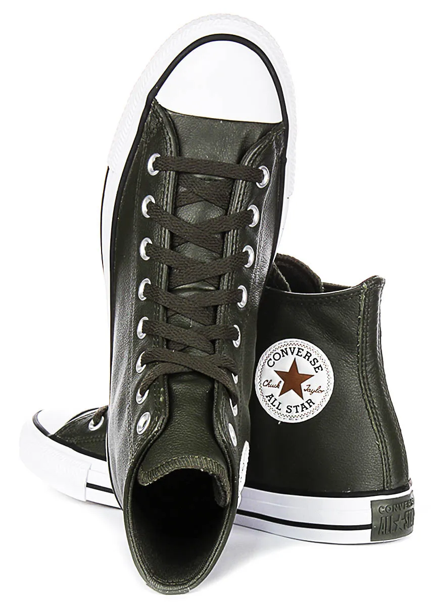 Converse Chuck Taylor A09481C High in olivgrünem Leder