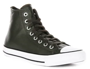 Converse Chuck Taylor A09481C High in olivgrünem Leder